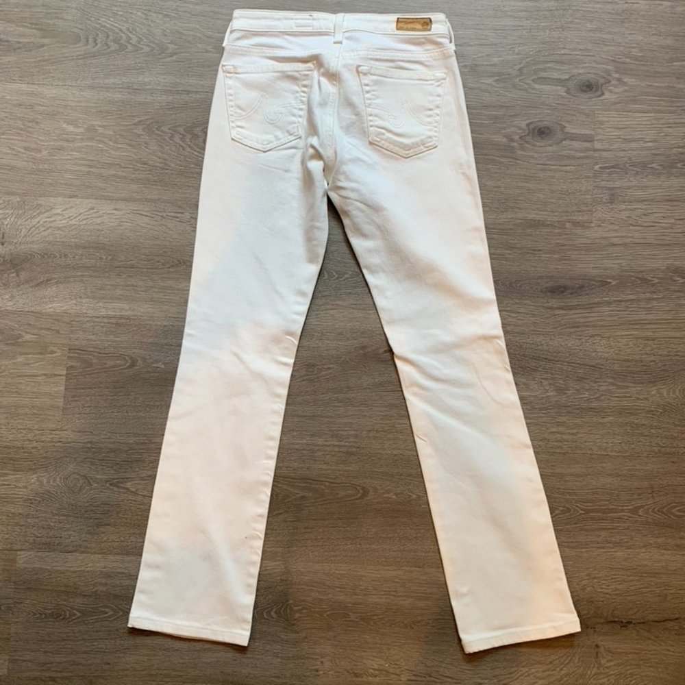 AG The Ballad Slim Boot White Jeans - SIZE 26R - Picture 2 of 7
